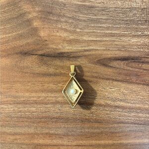 Vintage Sarah Coventry Gold Diamond-Shaped Pendant